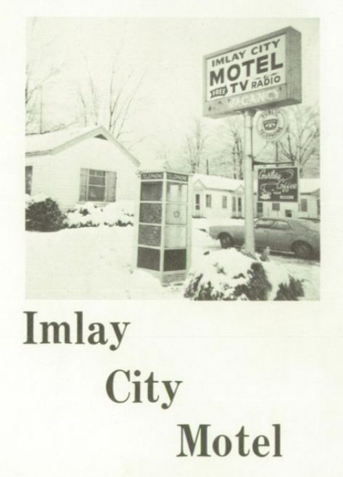 Imlay City Motel - 1969 Yearbook Ad